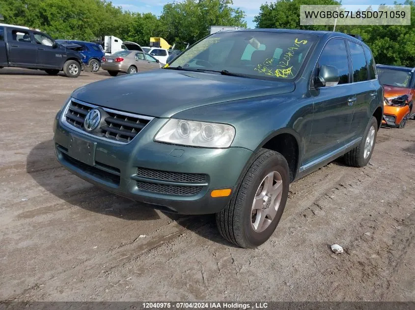 WVGBG67L85D071059 2005 Volkswagen Touareg 3.2