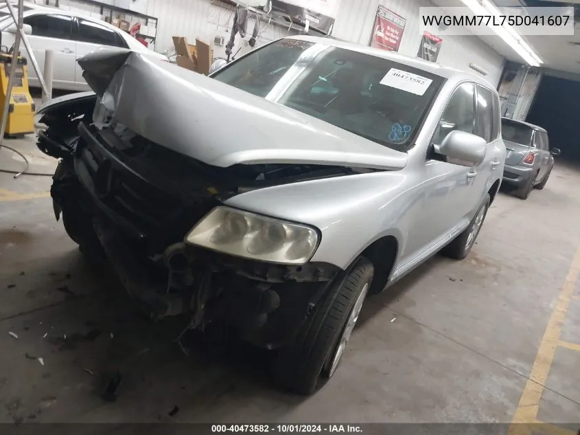 2005 Volkswagen Touareg V8 VIN: WVGMM77L75D041607 Lot: 40473582