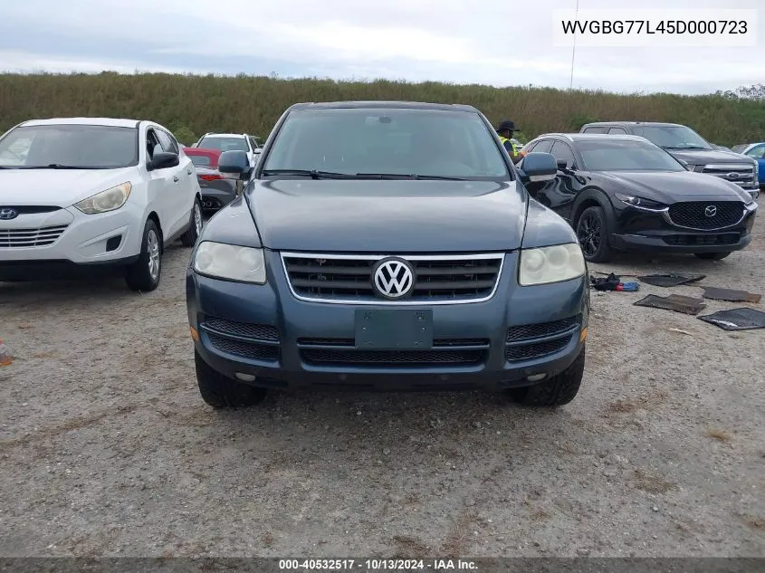 2005 Volkswagen Touareg V6 VIN: WVGBG77L45D000723 Lot: 40532517