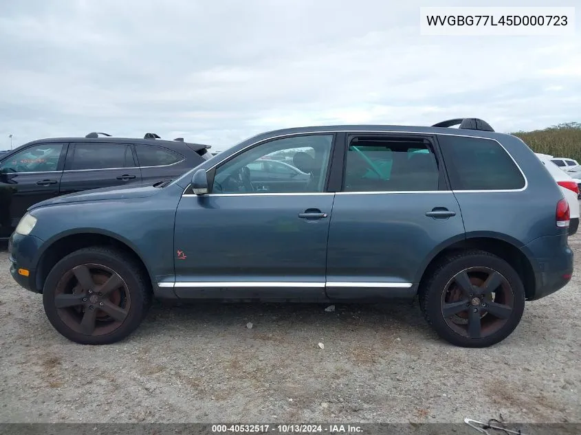 2005 Volkswagen Touareg V6 VIN: WVGBG77L45D000723 Lot: 40532517