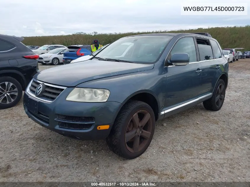 2005 Volkswagen Touareg V6 VIN: WVGBG77L45D000723 Lot: 40532517