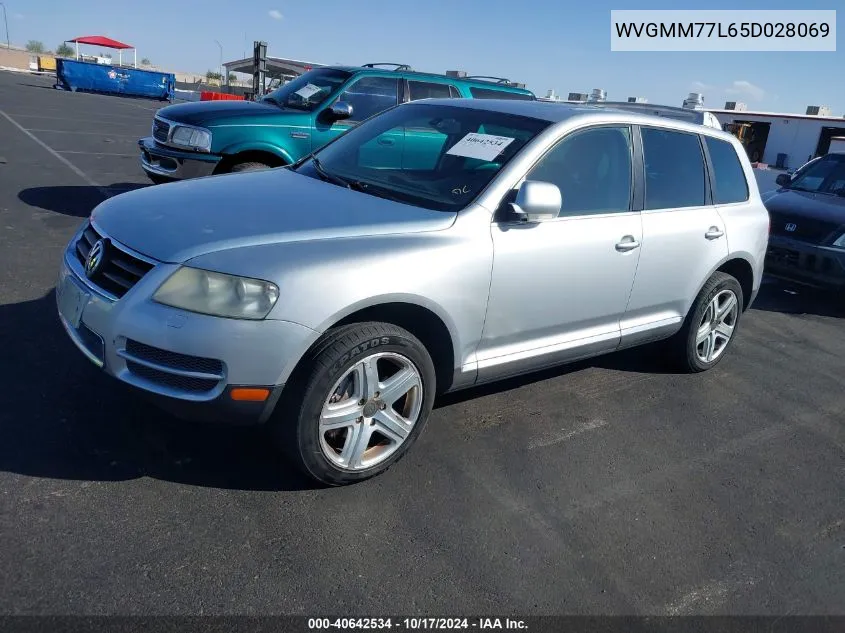 2005 Volkswagen Touareg V8 VIN: WVGMM77L65D028069 Lot: 40642534