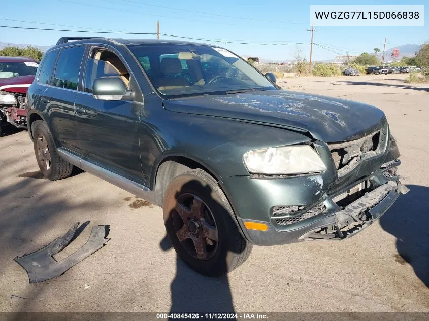 2005 Volkswagen Touareg V6 VIN: WVGZG77L15D066838 Lot: 40845426