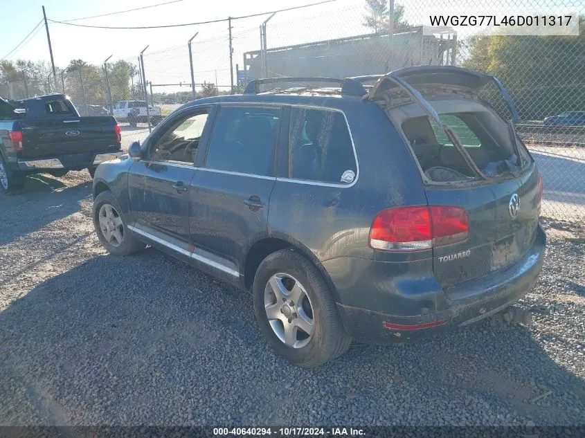 2006 Volkswagen Touareg V6 VIN: WVGZG77L46D011317 Lot: 40640294