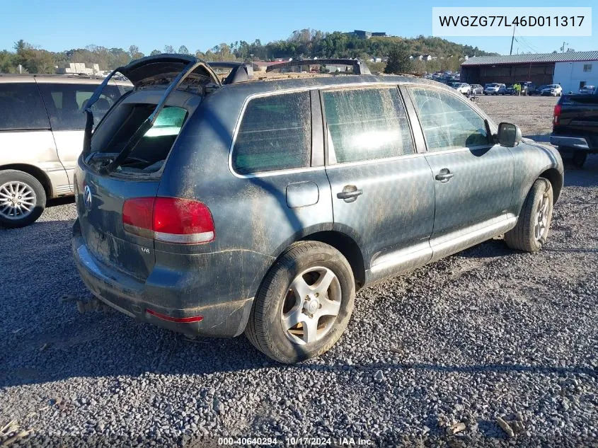 2006 Volkswagen Touareg V6 VIN: WVGZG77L46D011317 Lot: 40640294