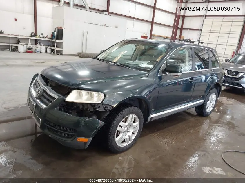 2006 Volkswagen Touareg V8 VIN: WVGZM77L06D030715 Lot: 40726058