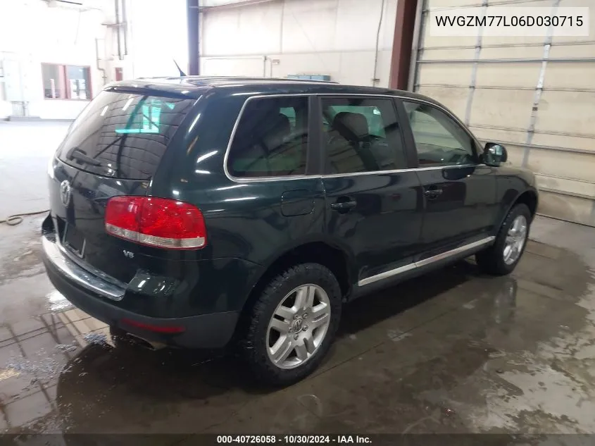 2006 Volkswagen Touareg V8 VIN: WVGZM77L06D030715 Lot: 40726058