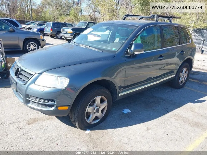 2006 Volkswagen Touareg V6 VIN: WVGZG77LX6D000774 Lot: 40771253