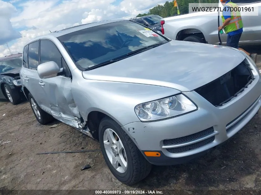 2007 Volkswagen Touareg V6 VIN: WVGZE77L47D001961 Lot: 40385973