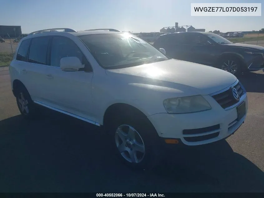 2007 Volkswagen Touareg V6 VIN: WVGZE77L07D053197 Lot: 40552066