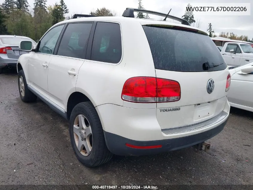 2007 Volkswagen Touareg V6 VIN: WVGZE77L67D002206 Lot: 40719497