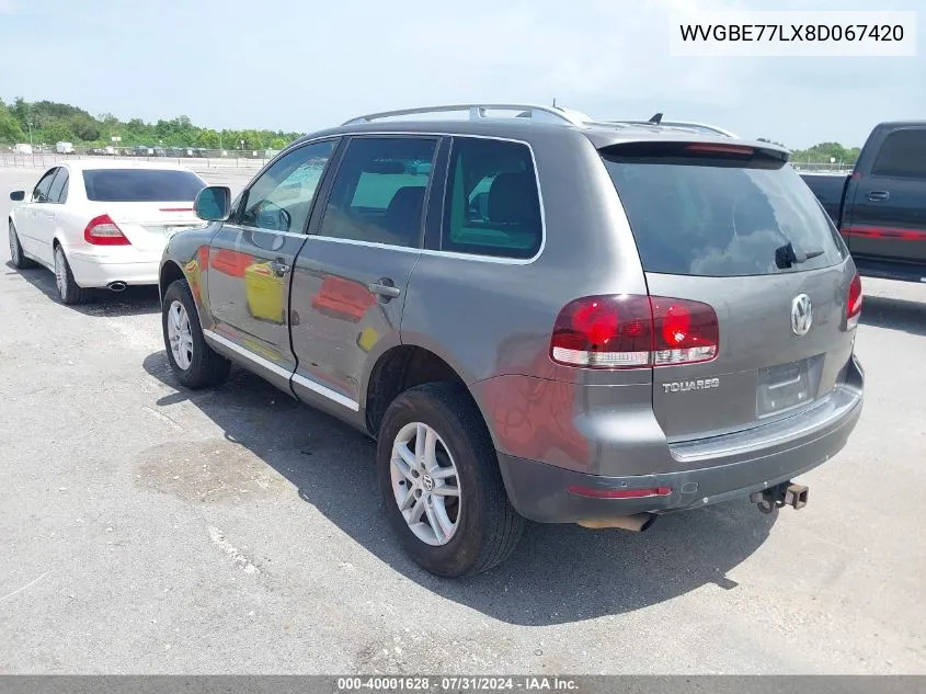 WVGBE77LX8D067420 2008 Volkswagen Touareg 2 Vr6 Fsi