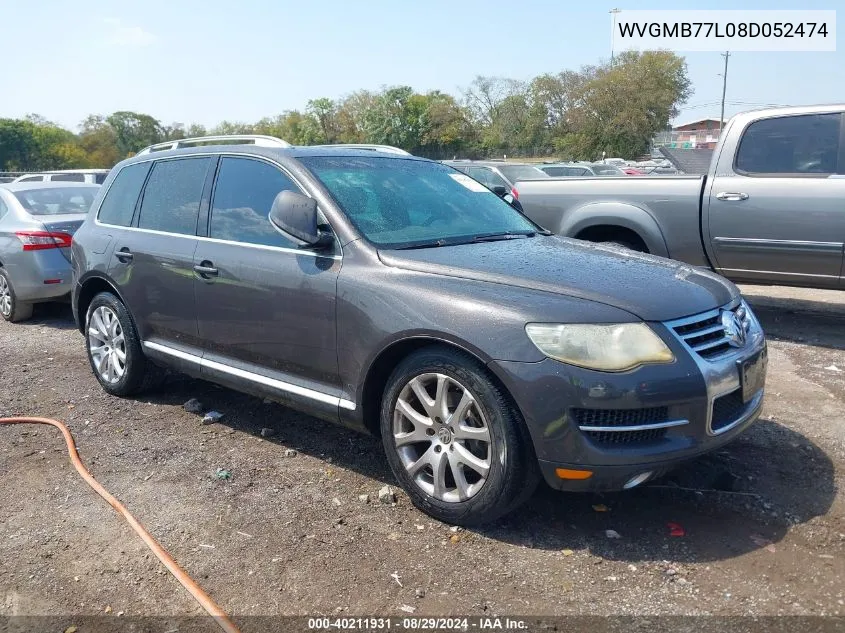 2008 Volkswagen Touareg 2 V8 Fsi VIN: WVGMB77L08D052474 Lot: 40211931