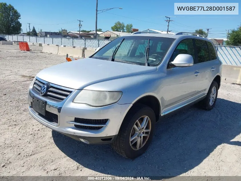 2008 Volkswagen Touareg 2 Vr6 Fsi VIN: WVGBE77L28D001587 Lot: 40272306