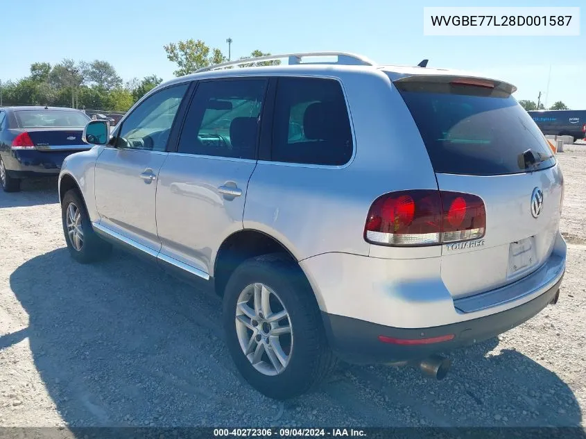 2008 Volkswagen Touareg 2 Vr6 Fsi VIN: WVGBE77L28D001587 Lot: 40272306