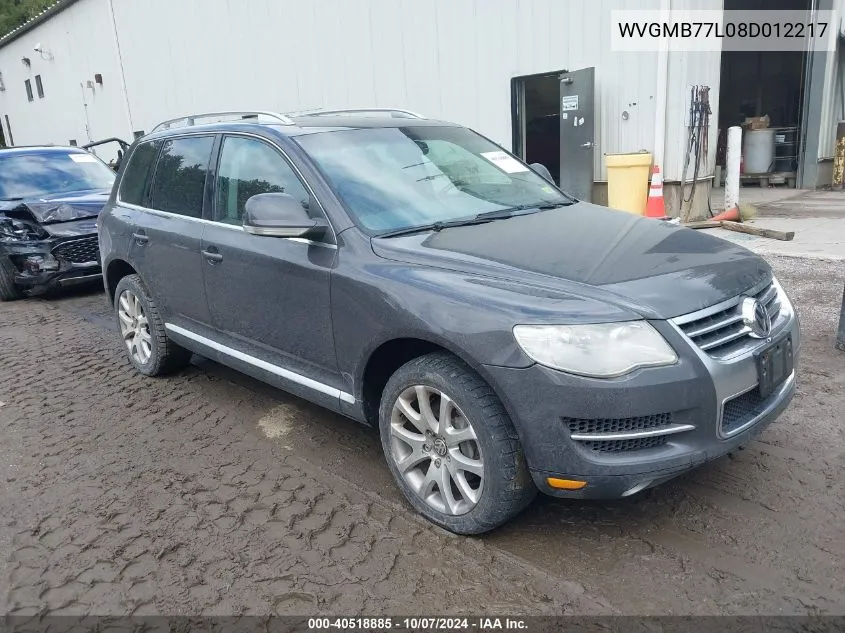 WVGMB77L08D012217 2008 Volkswagen Touareg 2 V8 Fsi