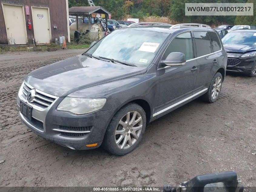 2008 Volkswagen Touareg 2 V8 Fsi VIN: WVGMB77L08D012217 Lot: 40518885