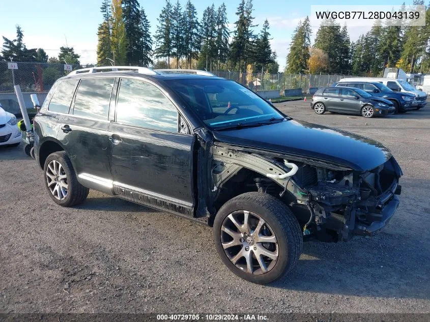 2008 Volkswagen Touareg 2 V8 Fsi VIN: WVGCB77L28D043139 Lot: 40729705