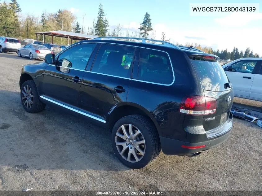 2008 Volkswagen Touareg 2 V8 Fsi VIN: WVGCB77L28D043139 Lot: 40729705