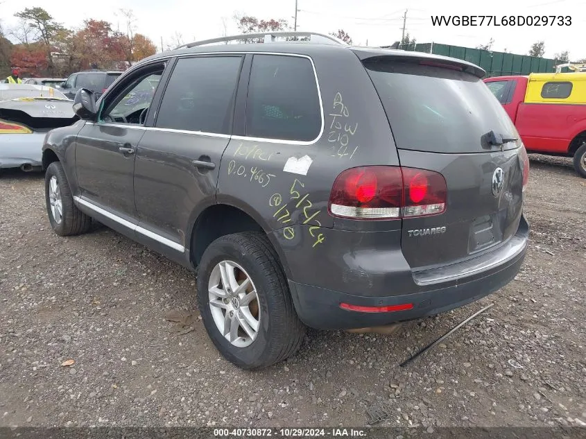 2008 Volkswagen Touareg 2 Vr6 Fsi VIN: WVGBE77L68D029733 Lot: 40730872