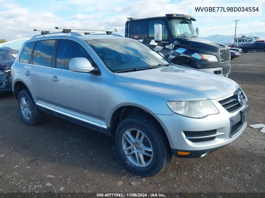 2008 Volkswagen Touareg 2 Vr6 Fsi VIN: WVGBE77L98D034554 Lot: 40771942