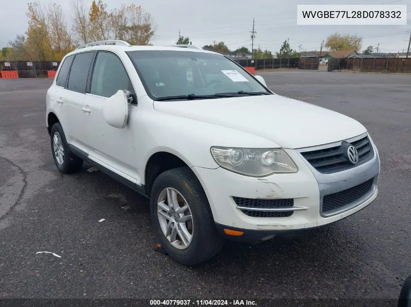 2008 Volkswagen Touareg 2 Vr6 Fsi VIN: WVGBE77L28D078332 Lot: 40779037