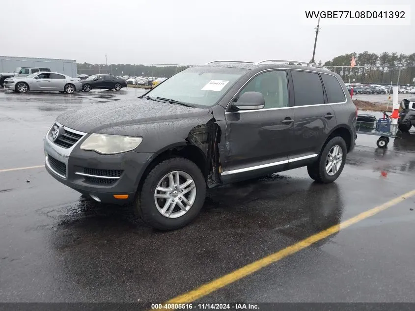 2008 Volkswagen Touareg 2 Vr6 Fsi VIN: WVGBE77L08D041392 Lot: 40805516