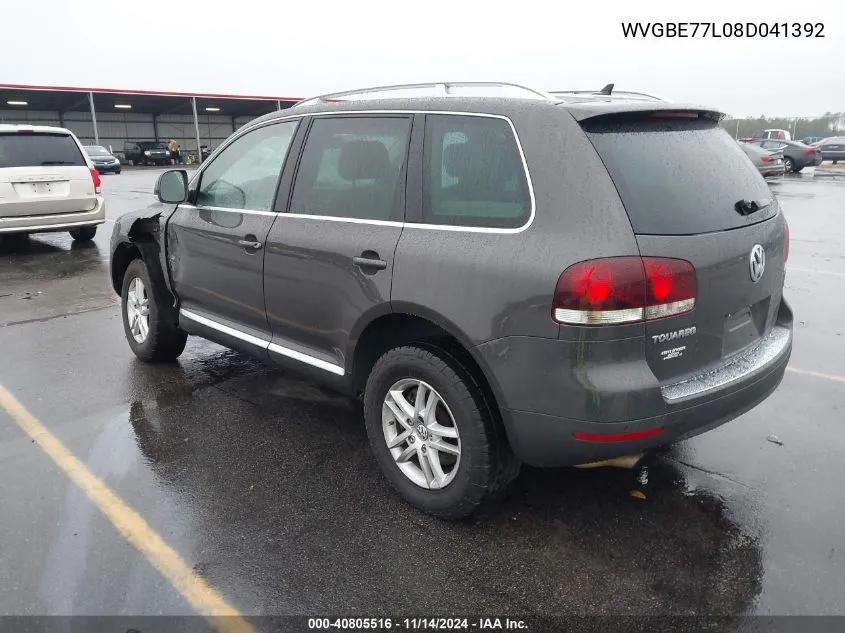 2008 Volkswagen Touareg 2 Vr6 Fsi VIN: WVGBE77L08D041392 Lot: 40805516