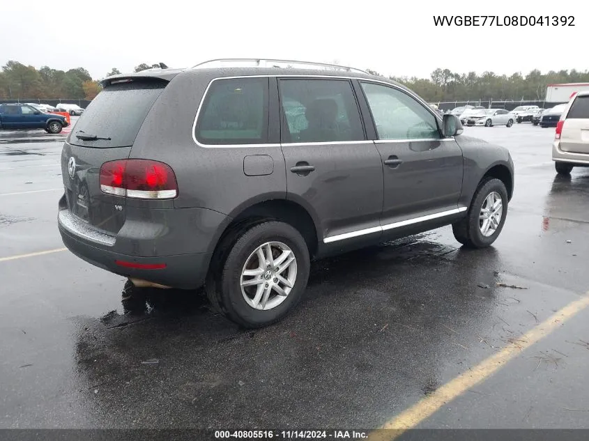 2008 Volkswagen Touareg 2 Vr6 Fsi VIN: WVGBE77L08D041392 Lot: 40805516