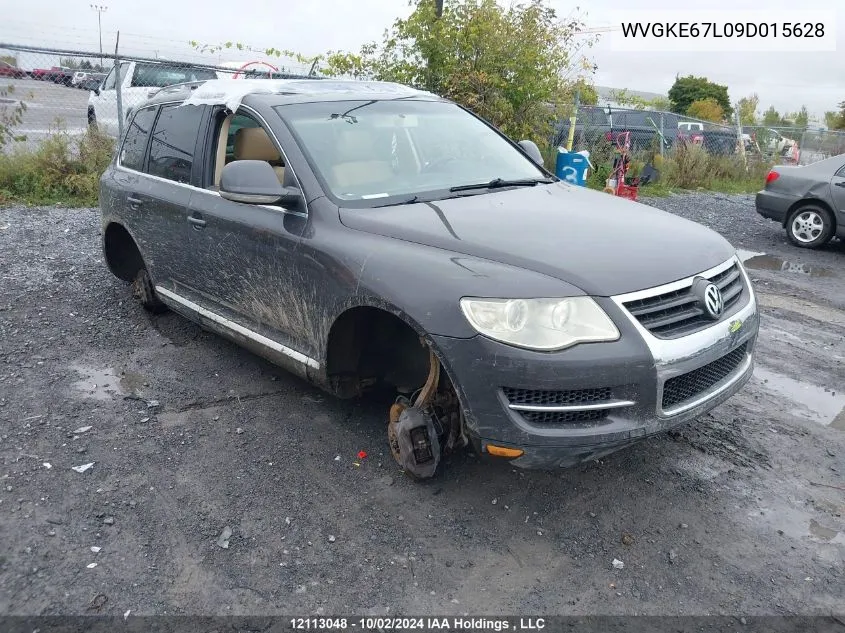 2009 Volkswagen Touareg 2 3.6L VIN: WVGKE67L09D015628 Lot: 12113048