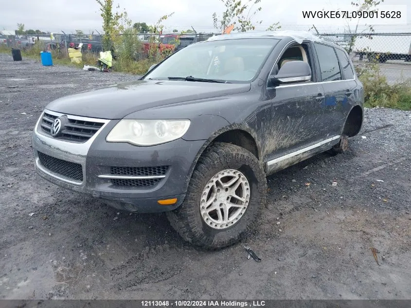 2009 Volkswagen Touareg 2 3.6L VIN: WVGKE67L09D015628 Lot: 12113048