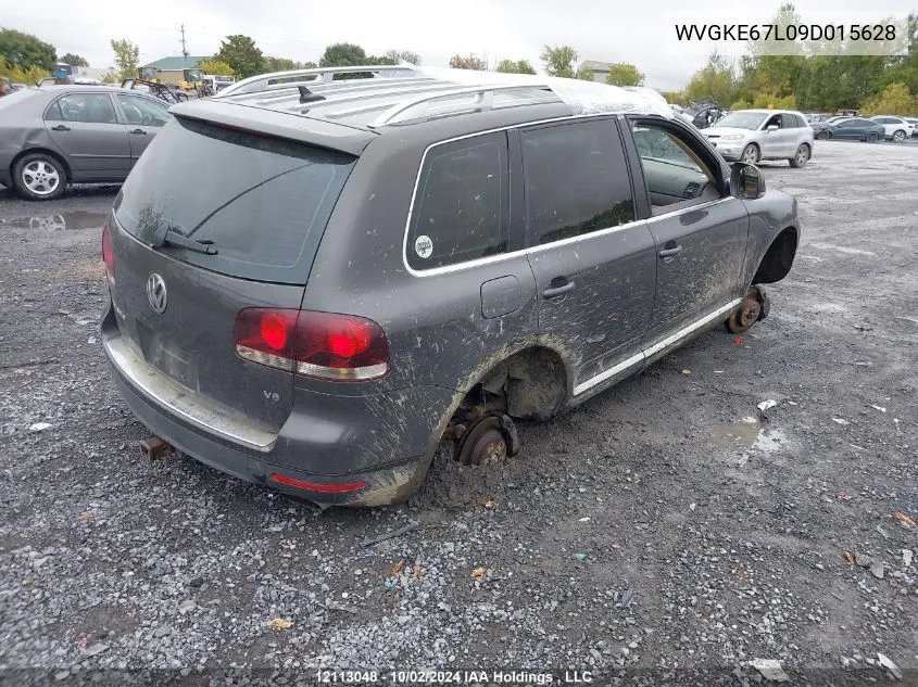 2009 Volkswagen Touareg 2 3.6L VIN: WVGKE67L09D015628 Lot: 12113048