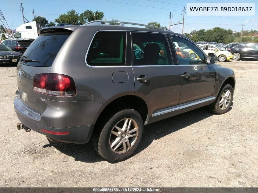 2009 Volkswagen Touareg 2 Vr6 Fsi VIN: WVGBE77L89D018637 Lot: 40687789