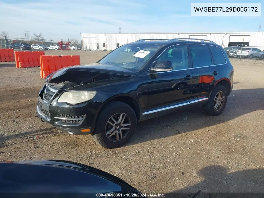 2009 Volkswagen Touareg 2 Vr6 Fsi VIN: WVGBE77L29D005172 Lot: 40698351