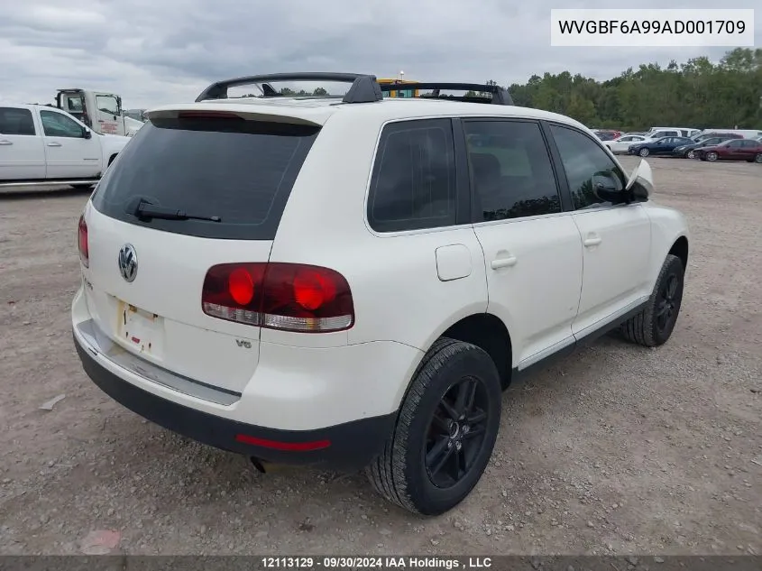 2010 Volkswagen Touareg VIN: WVGBF6A99AD001709 Lot: 12113129