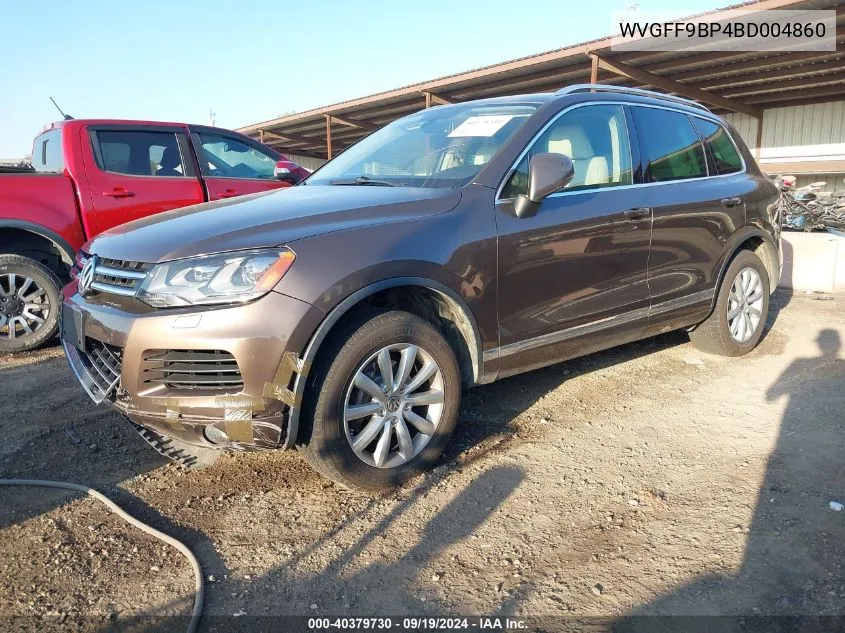 2011 Volkswagen Touareg Vr6 Sport VIN: WVGFF9BP4BD004860 Lot: 40379730