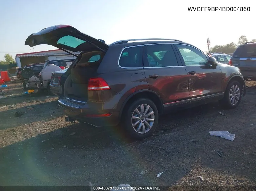 2011 Volkswagen Touareg Vr6 Sport VIN: WVGFF9BP4BD004860 Lot: 40379730