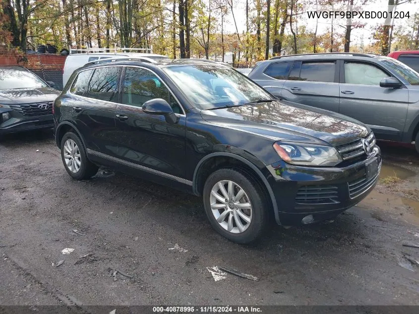 2011 Volkswagen Touareg Vr6 Sport VIN: WVGFF9BPXBD001204 Lot: 40878995