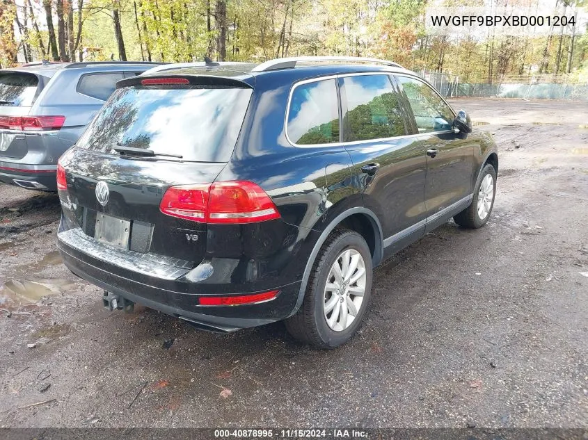 2011 Volkswagen Touareg Vr6 Sport VIN: WVGFF9BPXBD001204 Lot: 40878995