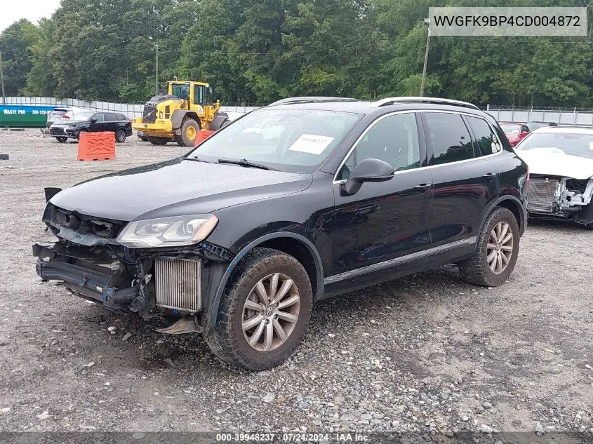 2012 Volkswagen Touareg Tdi Sport VIN: WVGFK9BP4CD004872 Lot: 39948237