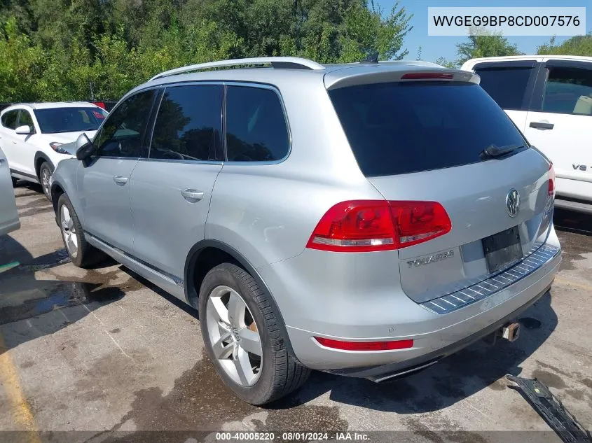 WVGEG9BP8CD007576 2012 Volkswagen Touareg Hybrid