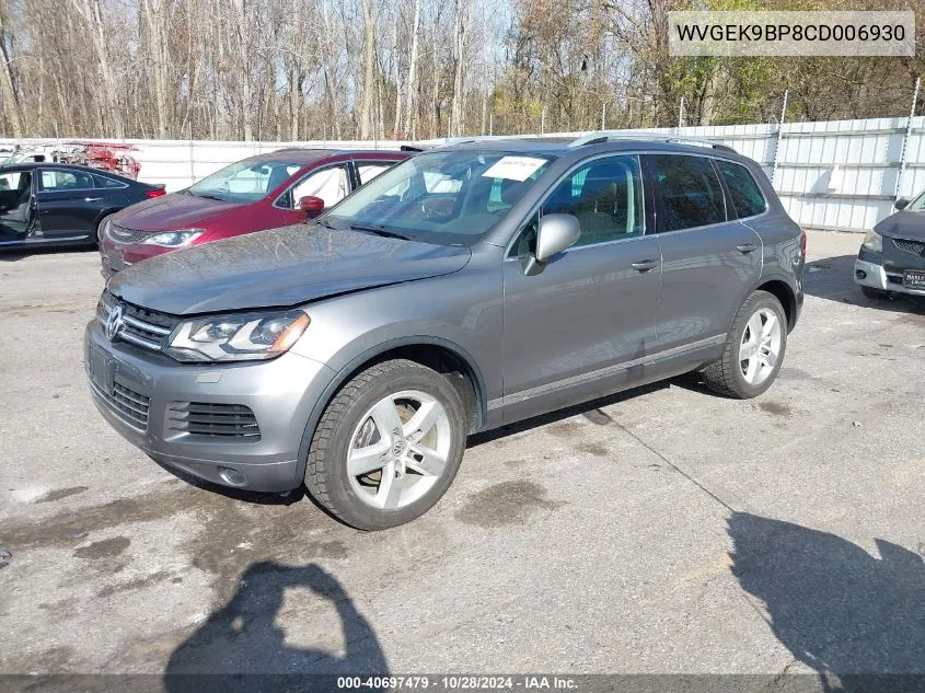 2012 Volkswagen Touareg Tdi Lux VIN: WVGEK9BP8CD006930 Lot: 40697479