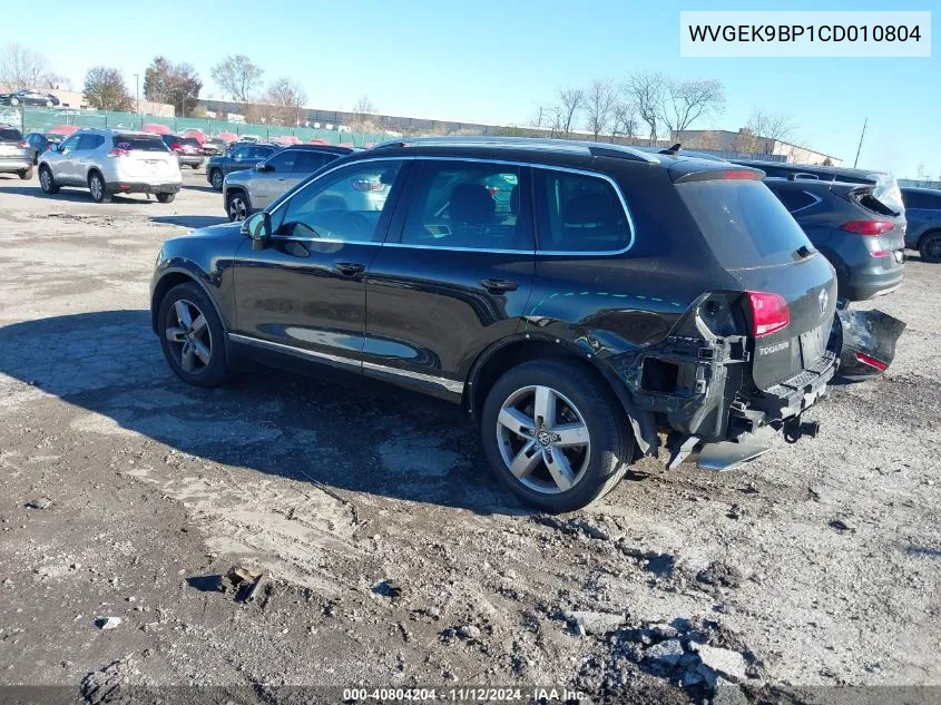 2012 Volkswagen Touareg Tdi Lux VIN: WVGEK9BP1CD010804 Lot: 40804204