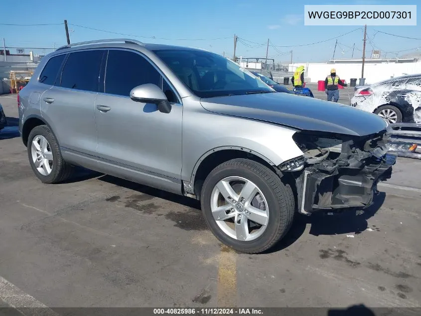 2012 Volkswagen Touareg Hybrid VIN: WVGEG9BP2CD007301 Lot: 40825986