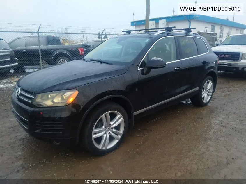 2013 Volkswagen Touareg VIN: WVGEP9BP1DD005010 Lot: 12146207