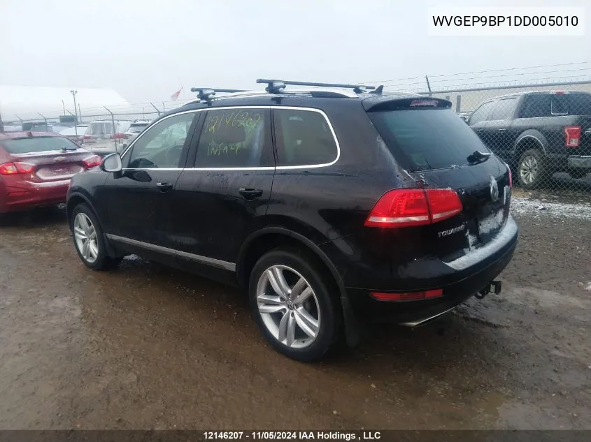 2013 Volkswagen Touareg VIN: WVGEP9BP1DD005010 Lot: 12146207