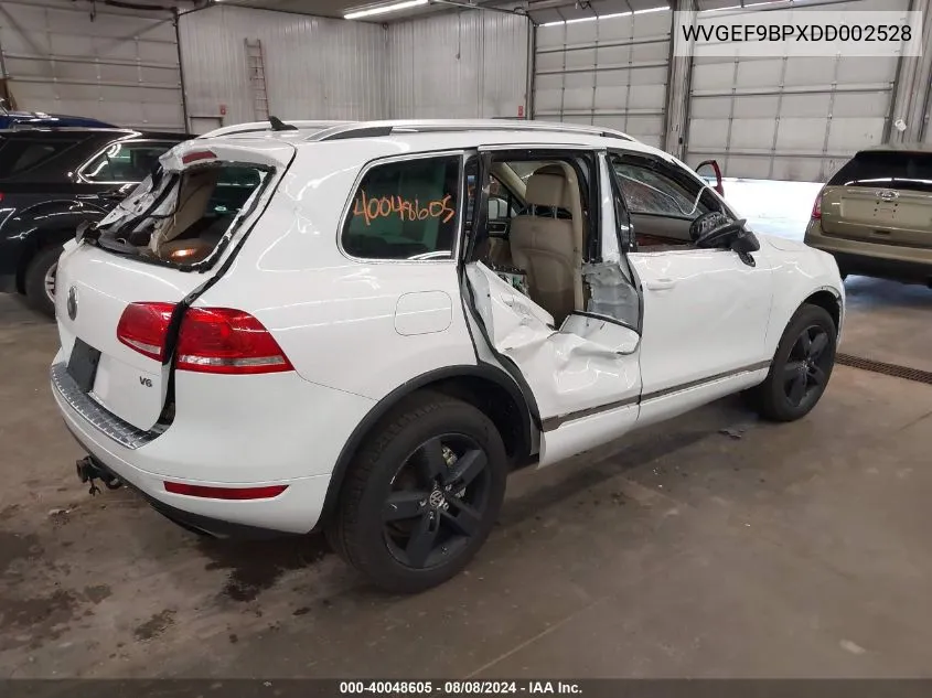 WVGEF9BPXDD002528 2013 Volkswagen Touareg Vr6 Lux