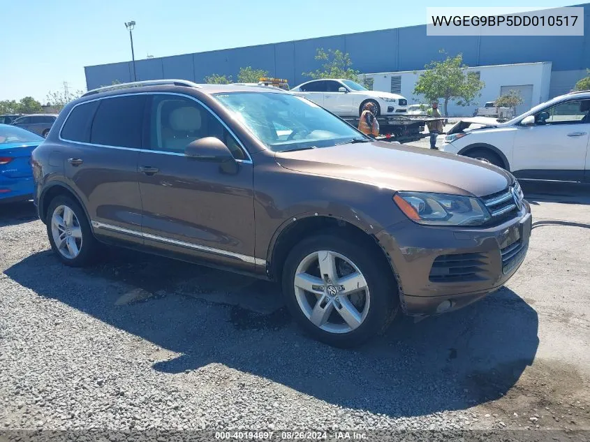 2013 Volkswagen Touareg Hybrid VIN: WVGEG9BP5DD010517 Lot: 40194697