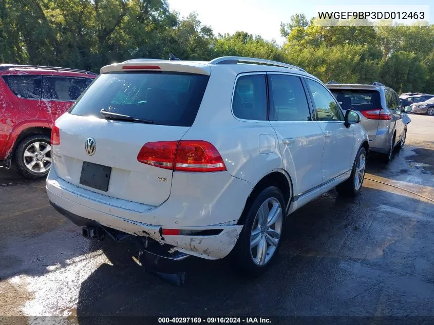 WVGEF9BP3DD012463 2013 Volkswagen Touareg Vr6 Executive