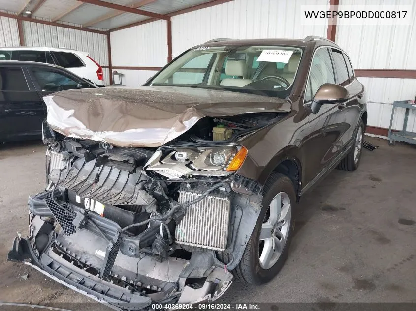 WVGEP9BP0DD000817 2013 Volkswagen Touareg Tdi Lux